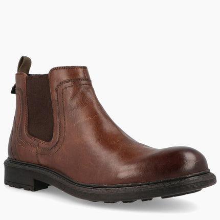 Stivaletto Chelsea Uomo Pelle Marrone MAYWOOD CHELSEA DARK BROWN 030 Jeep Footwear 