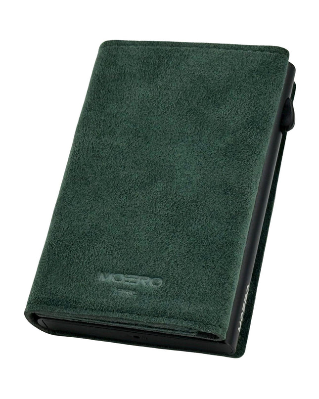 Moero Pro Alcantara Green Zip Portafoglio Slim - MARIO SPATARELLA