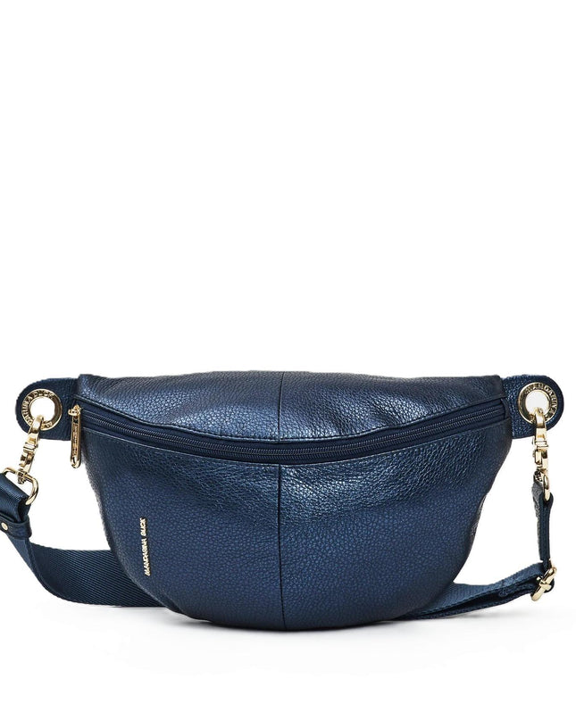 Mandarina Duck Marsupio Donna in Pelle Blu Metal OYT73 MELLOW METAL BLUE INDIGO Mandarina Duck 