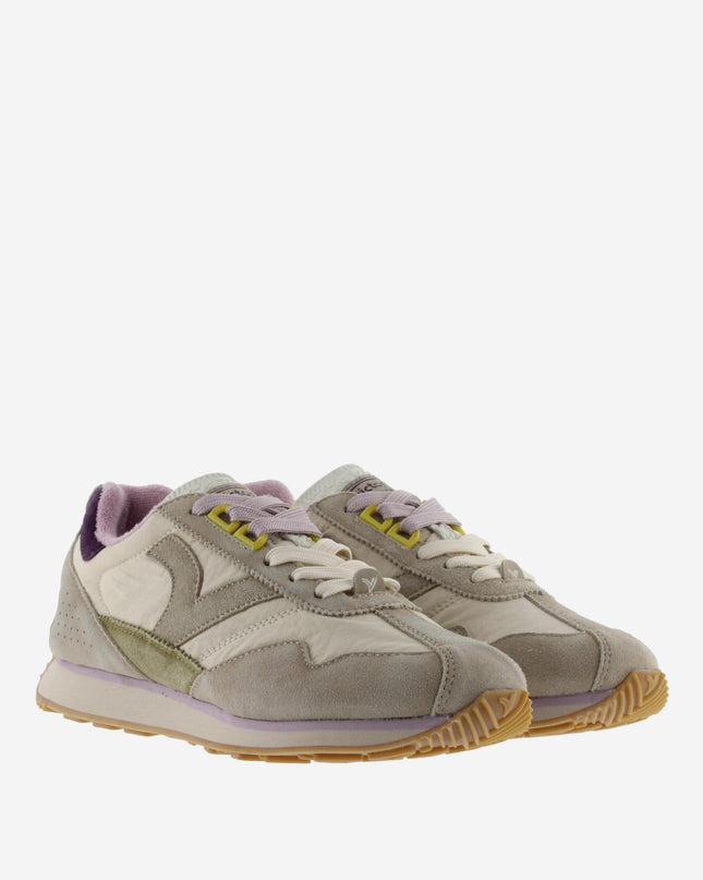 Sneakers Victoria Running Donna in Pelle Beige 8812100 ROOT D BEIGE Victoria 