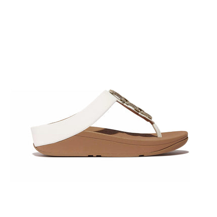 FitFlop Sandali Donna Infradito Bianco con Strass HX2-194 FINO CRYSTAL WHITE FitFlop 