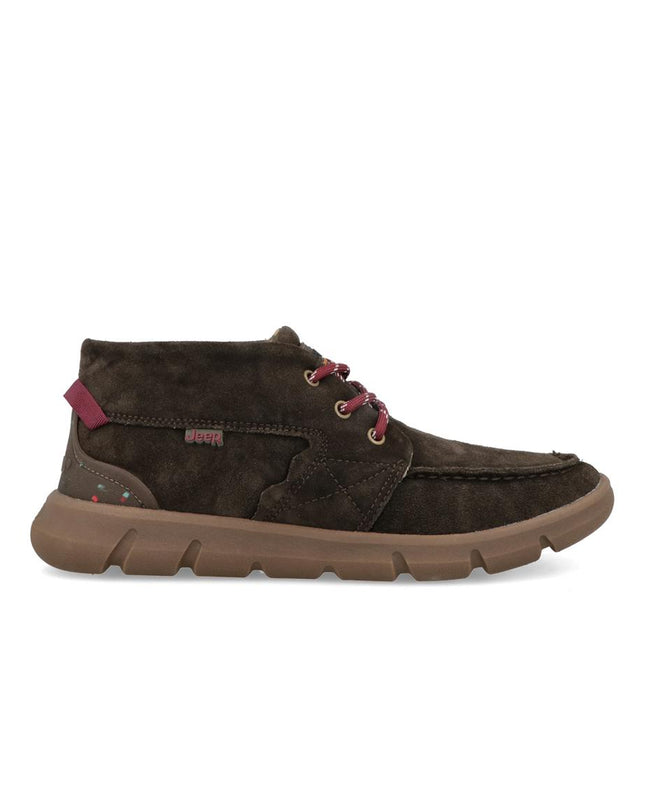 Polacchine Uomo Camoscio Marrone TABASCO MOC JM42122A-030 Jeep Footwear 