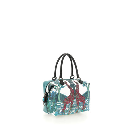 Gabs Borsa Convertibile e Trasformabile con Tracolla in Pelle Fantasia Jungle Tanzania G3 PLUS TG M JUNGLE TANZANIA Gabs 