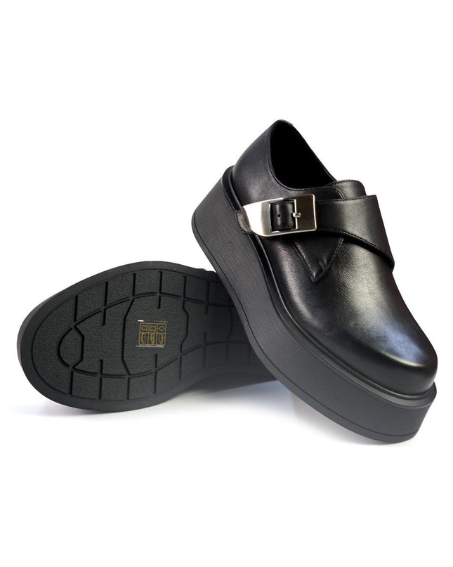 Mocassini Bruno Premi Donna con Zeppa in Pelle Nero BM6003 BLACK Bruno Premi 