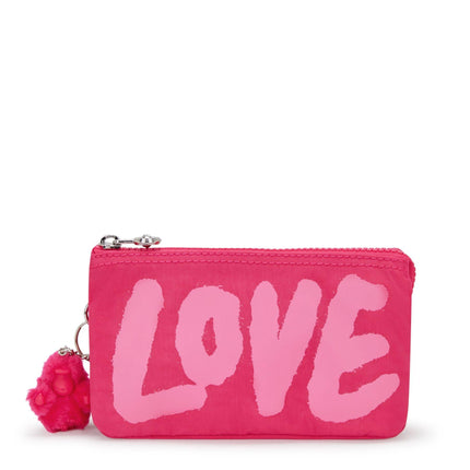 Kipling Portafogli Multitasche Fucsia CREATIVITY L LOVE HEART Kipling 