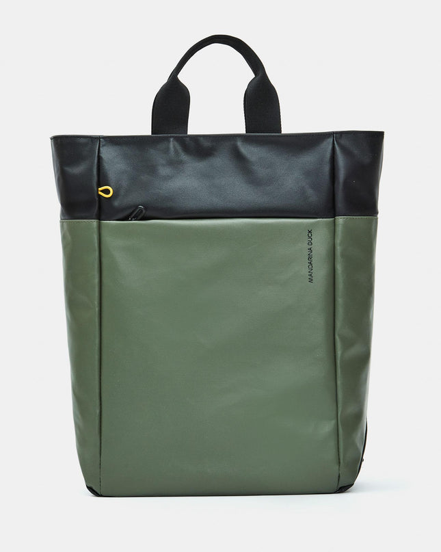 Zaino con Manici Porta Computer Verde OST12 ECO COATED PINE GREEN Mandarina Duck 