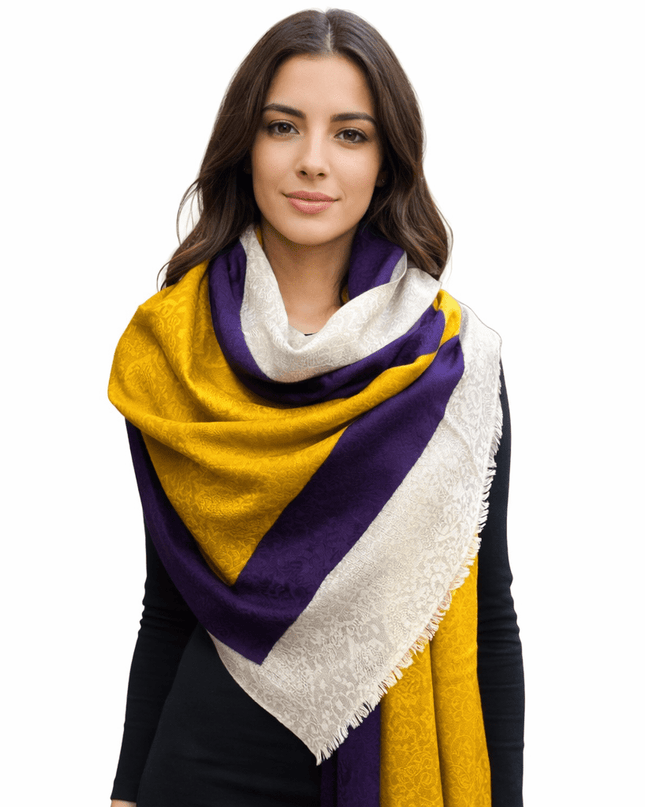 Foulard Spatarella in Cashmere Fantasia Multicolore - MARIO SPATARELLA
