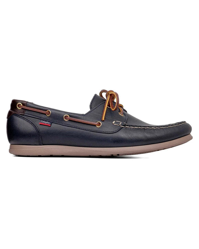 Callaghan Mocassino Barca Uomo in Pelle Blu - MARIO SPATARELLA