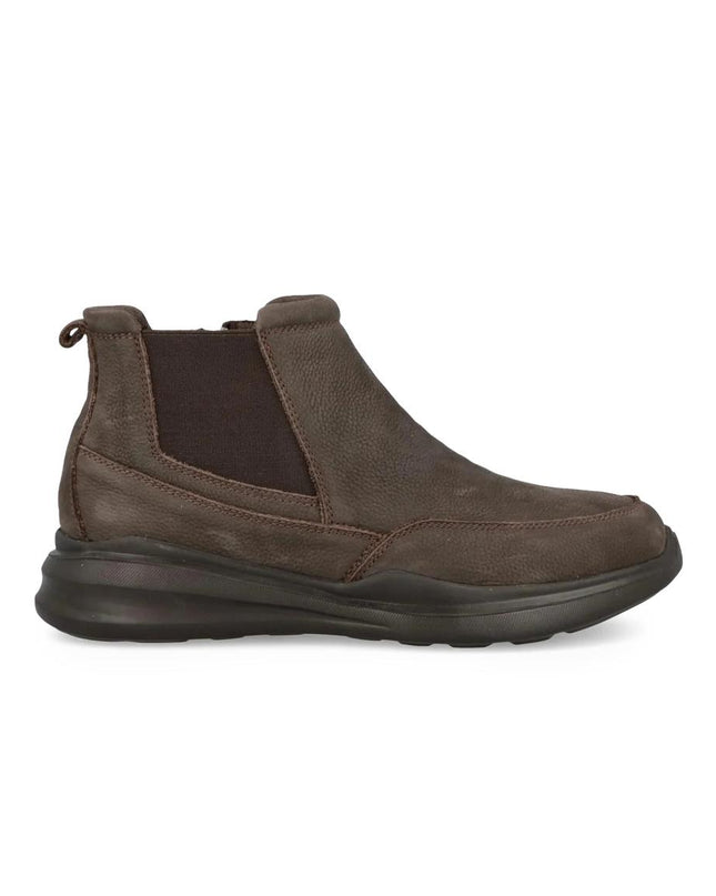 Impronte Stivaletti Chelsea Uomo in Nabuk Marrone SAN POLO CHELSEA DARK BROWN Impronte 