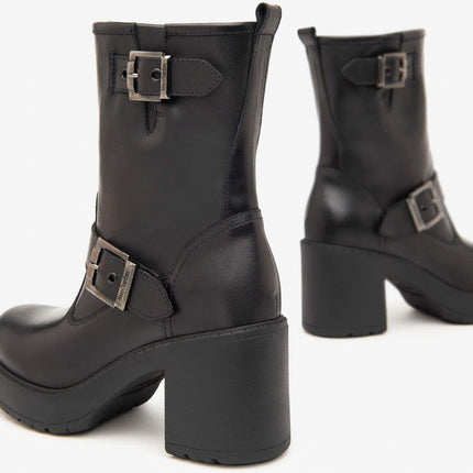 Stivaletti Donna Tacco Pelle Nero I411994D NERO 100 Nero Giardini 