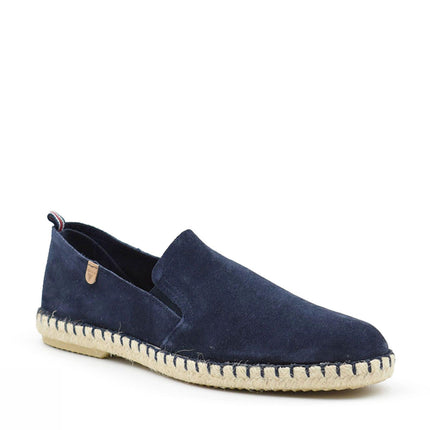 Espadrillas Verbenas Bassa da Uomo in Camoscio Blu - MARIO SPATARELLA