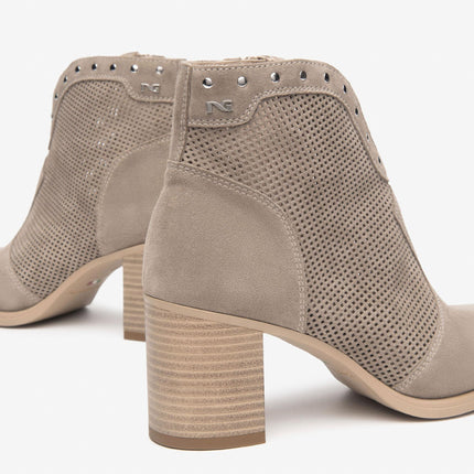 Nero Giardini Stivaletti Donna con Tacco in Camoscio Creta E512710D CRETA 451 Nero Giardini 