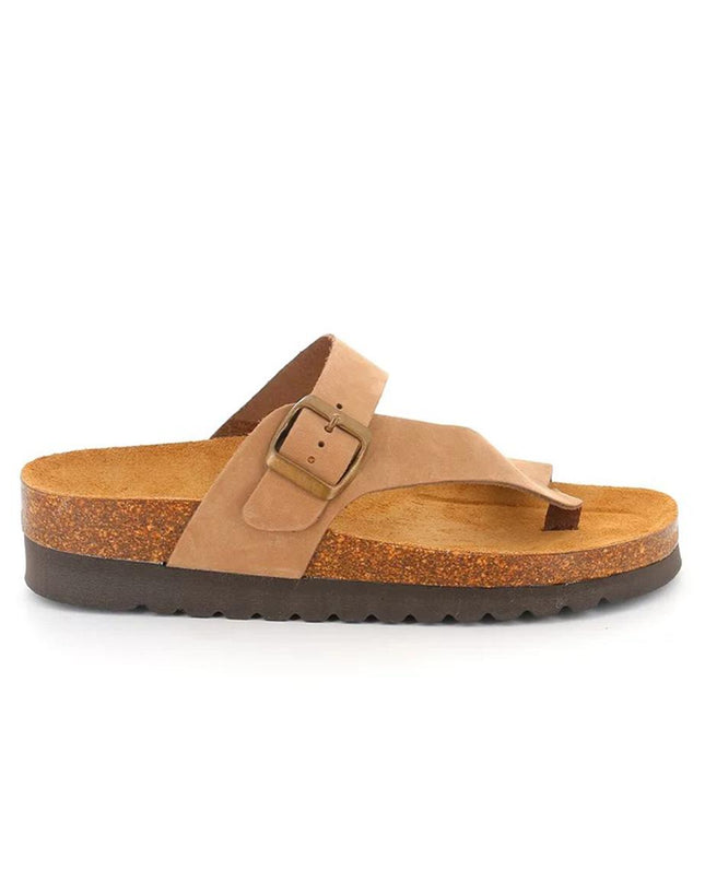 Grunland Sandali Infralluce Donna Plantare Sughero in Nabuk Taupe CB0327 HOLA TAUPE Grunland 
