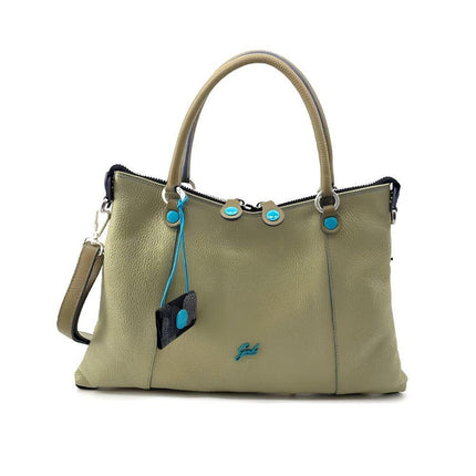Gabs Borsa Donna Shopper Trasformabile in Pelle Celadon Savana - MARIO SPATARELLA