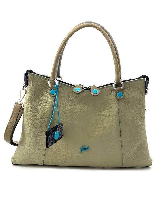 Gabs Borsa Donna Shopper Trasformabile in Pelle Celadon Savana - MARIO SPATARELLA