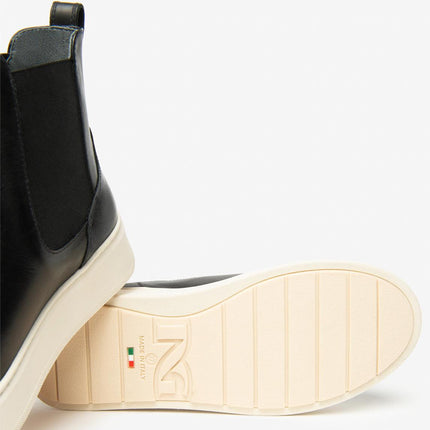 Nero Giardini Stivaletto Chelsea Donna con Charms in Pelle Nero I514173D NERO 100 Nero Giardini 