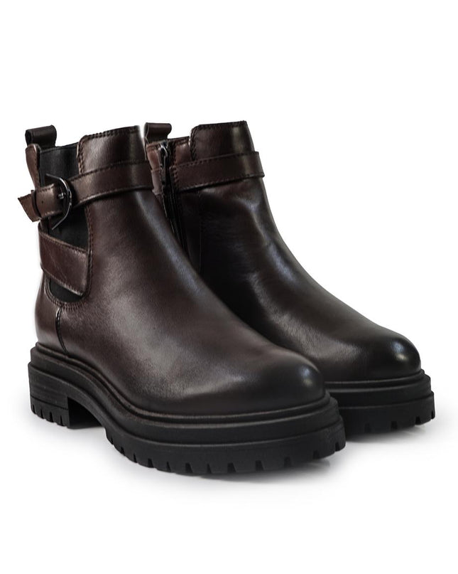 Vueva Stivaletti Donna in Pelle Testa di Moro WH405H37 ILARIA BROWN Vueva 