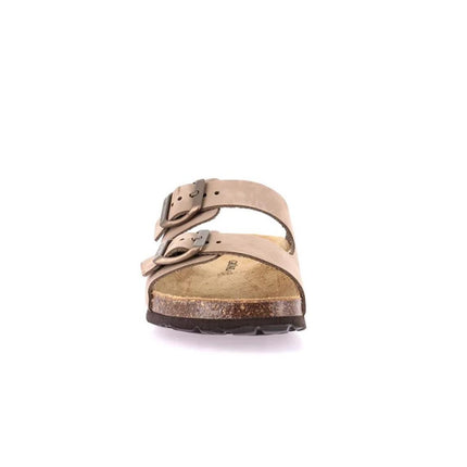 Grunland Sandali Donna Plantare Sughero Doppia Fibbia Camoscio Kaki CB0003 SARA KAKI Grunland 