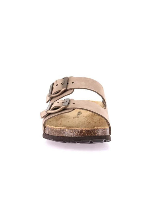 Grunland Sandali Donna Plantare Sughero Doppia Fibbia Camoscio Kaki CB0003 SARA KAKI Grunland 