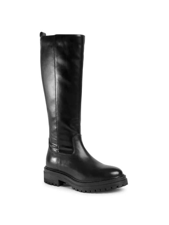 Stivali al Ginocchio Pelle Nero - MARIO SPATARELLA