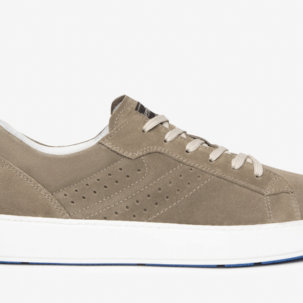 Sneakers Uomo Bassa Camoscio E400220U BISCOTTO 352 Nero Giardini 