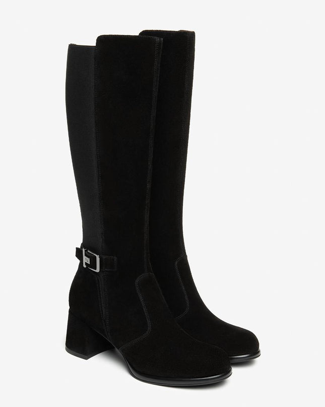 Nero Giardini Stivali Donna con Tacco in Camoscio Nero I514313D NERO 100 Nero Giardini 