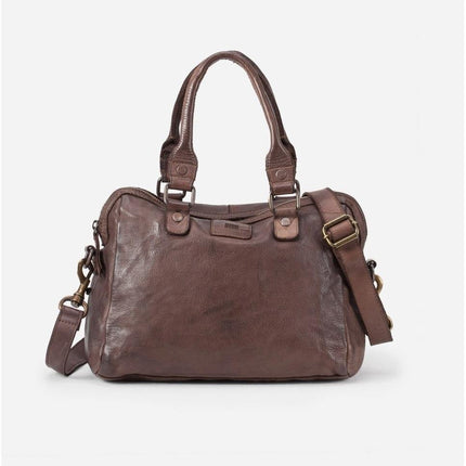 Biba Borsa Bowling Donna con Tracolla in Pelle Marrone - MARIO SPATARELLA