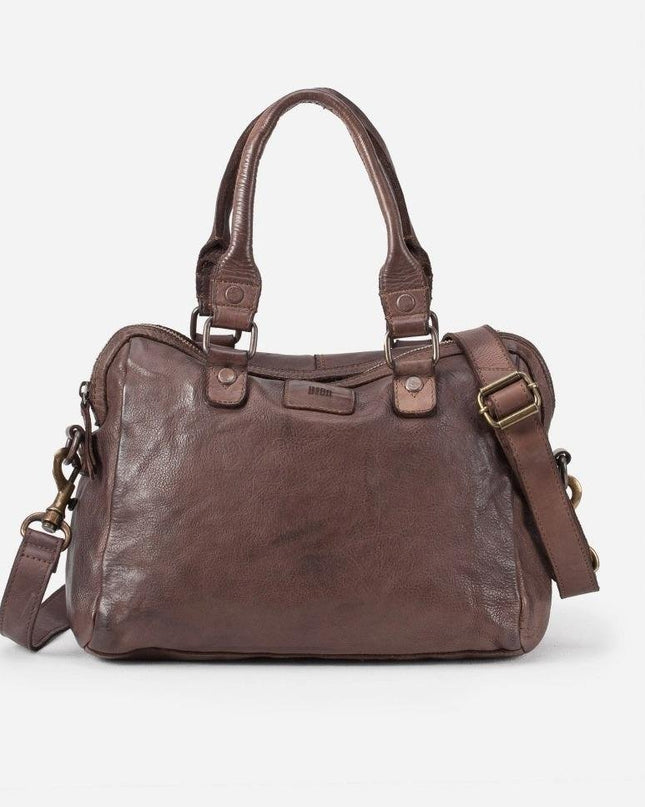Biba Borsa Bowling Donna con Tracolla in Pelle Marrone - MARIO SPATARELLA