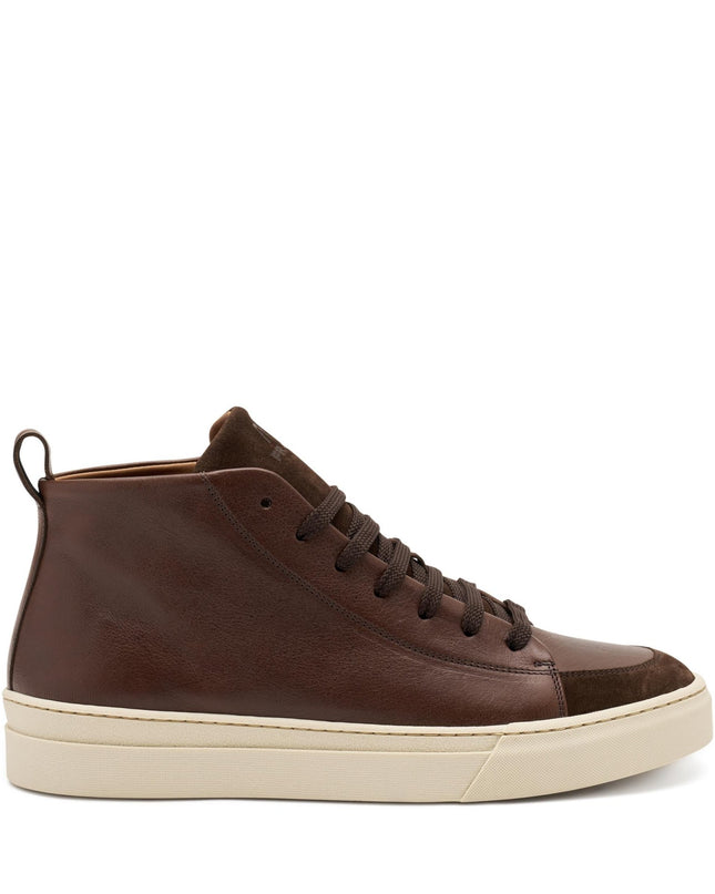 Stivaletto Uomo Lacci Pelle Marrone - MARIO SPATARELLA