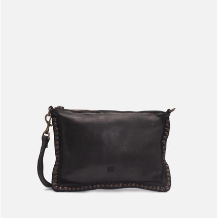 Biba Pochette con Borchie e Tracolla in Pelle Nera - MARIO SPATARELLA