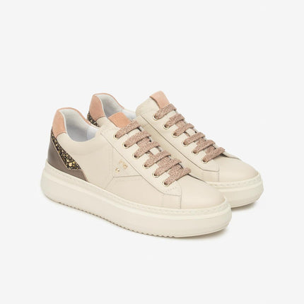 Nero Giardini Sneakers Donna in Pelle Milk I514160D MILK 710 Nero Giardini 