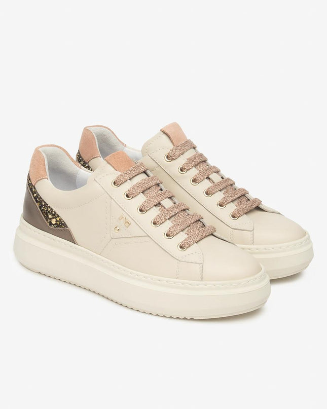 Nero Giardini Sneakers Donna in Pelle Milk I514160D MILK 710 Nero Giardini 