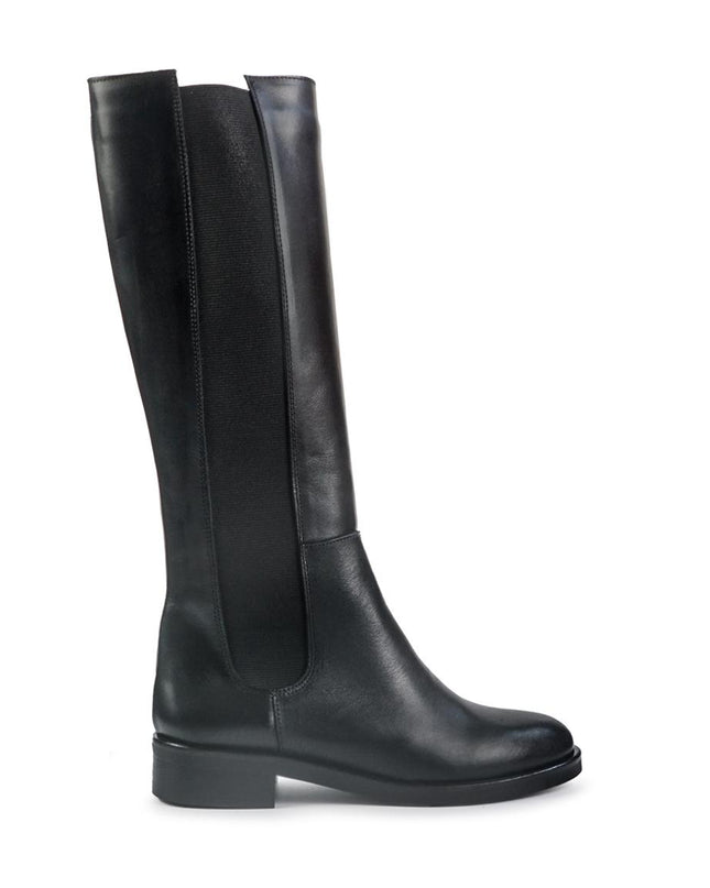 Spatarella Stivali Donna Tacco Basso Cavallerizza in pelle Nero LP21 BLACK Spatarella 