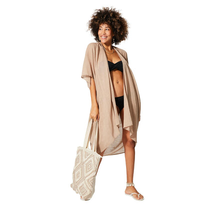 Kimono Estivo Lungo Ecru' KIMONO ESTIVO MBK5004E La Mano Boho 