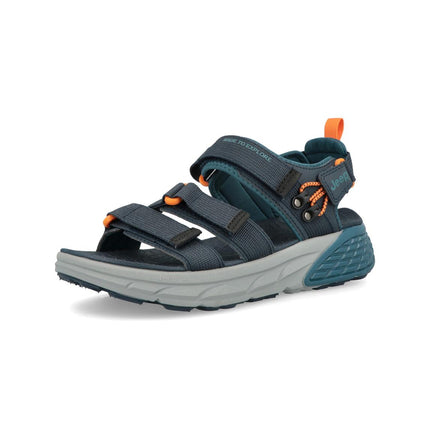 Jeep Sandali Uomo con Doppio Velcro in Tessuto Blu GROOVE SANDAL NAVY Jeep Footwear 