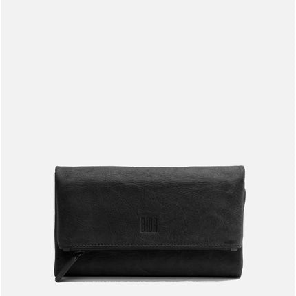 Biba Portafoglio Lungo in Pelle Nero con Portamonete TOT2 TOMBSTONE BLACK Biba 