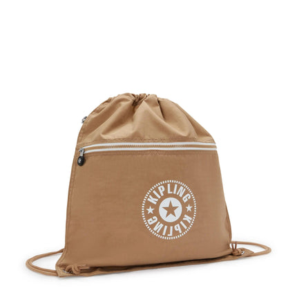 Kipling Sacca in Tessuto Tan Cuoio SUPERTABOO TAN Kipling 