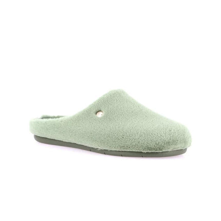 Grunland Pantfola Ciabatta Donna in Peluche Verde - MARIO SPATARELLA