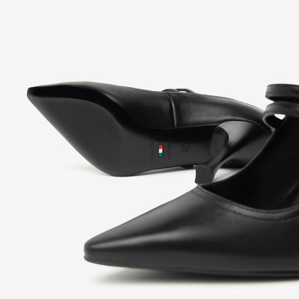 Nero Giardini Decollete Mary Jane con Doppio Cinturino in Pelle Nero - MARIO SPATARELLA