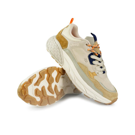 Jeep Sneakers Uomo Camoscio Multicolor Sabbia GROOVE U SAND Jeep Footwear 