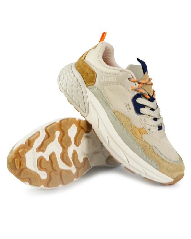 Jeep Sneakers Uomo Camoscio Multicolor Sabbia GROOVE U SAND Jeep Footwear 