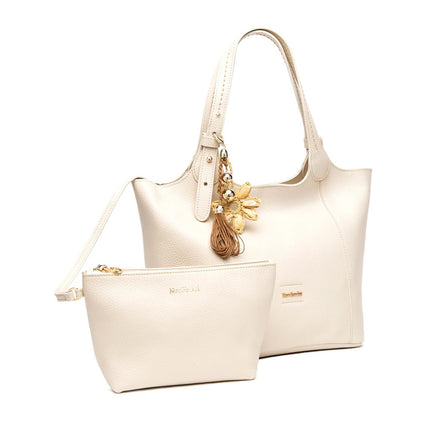 NeroGiardini Borsa Donna in Pelle Panna E644141D PANNA 704 Nero Giardini Borse 