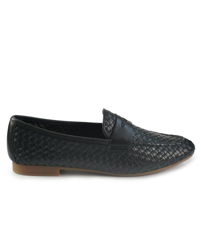 Vueva Mocassini Donna in Pelle Intrecciata Blu WS263R27 NAVY Vueva 