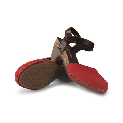 Jungla Pump Donna in Pelle Nabuk Rosso 7463 FERRARI Jungla 