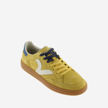 Victoria Sneakers Bassa Uomo in Pelle Giallo Multi - MARIO SPATARELLA