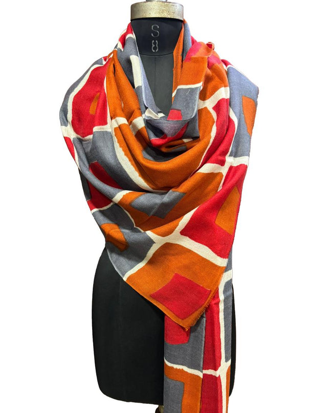 Foulard Spatarella in Cashmere Fantasia Multicolore QUADRATI QUADRATI 1 Spatarella 