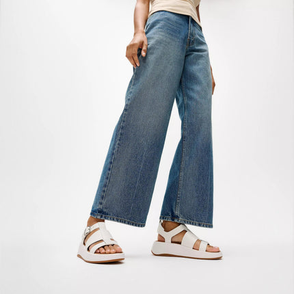 FitFlop Sandali Donna in Pelle Bianca HV1-194 LULU WHITE FitFlop 