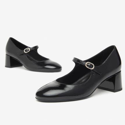 Nero Giardini Decollete con Cinturino in Pelle Vernice Nero - MARIO SPATARELLA