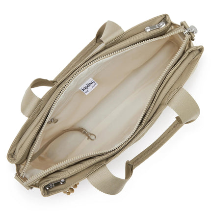 Borsa Lavoro Kipling Lapdop 13 Pollici con Tracolla in Tessuto Beige ELYSIA WORK S BOHO TAN Kipling 