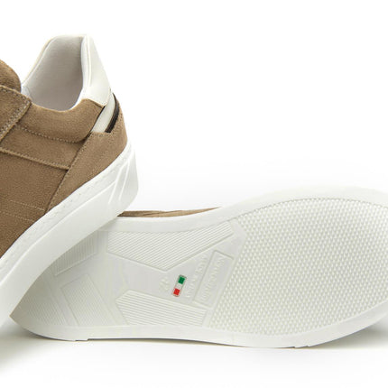 NeroGiardini Sneakers Bassa Uomo in Camoscio Talpa - MARIO SPATARELLA